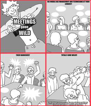 Remove R Comic (aka rm -r comic), by Gary Marks:MEetinGS gone WilD