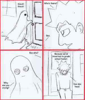 Remove R Comic (aka rm -r comic), by Gary Marks:Boo who